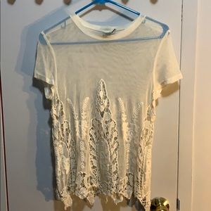 ASOS vintage sheer lace blouse
